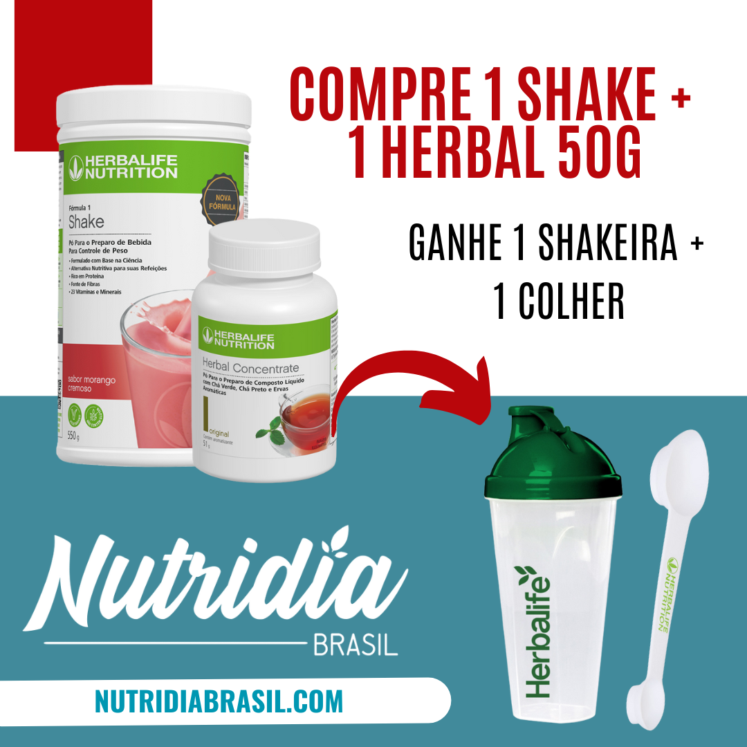 KIT NUTRI ESSENCIAL - SHAKE HERBALIFE + HERBAL CONCENTRATE